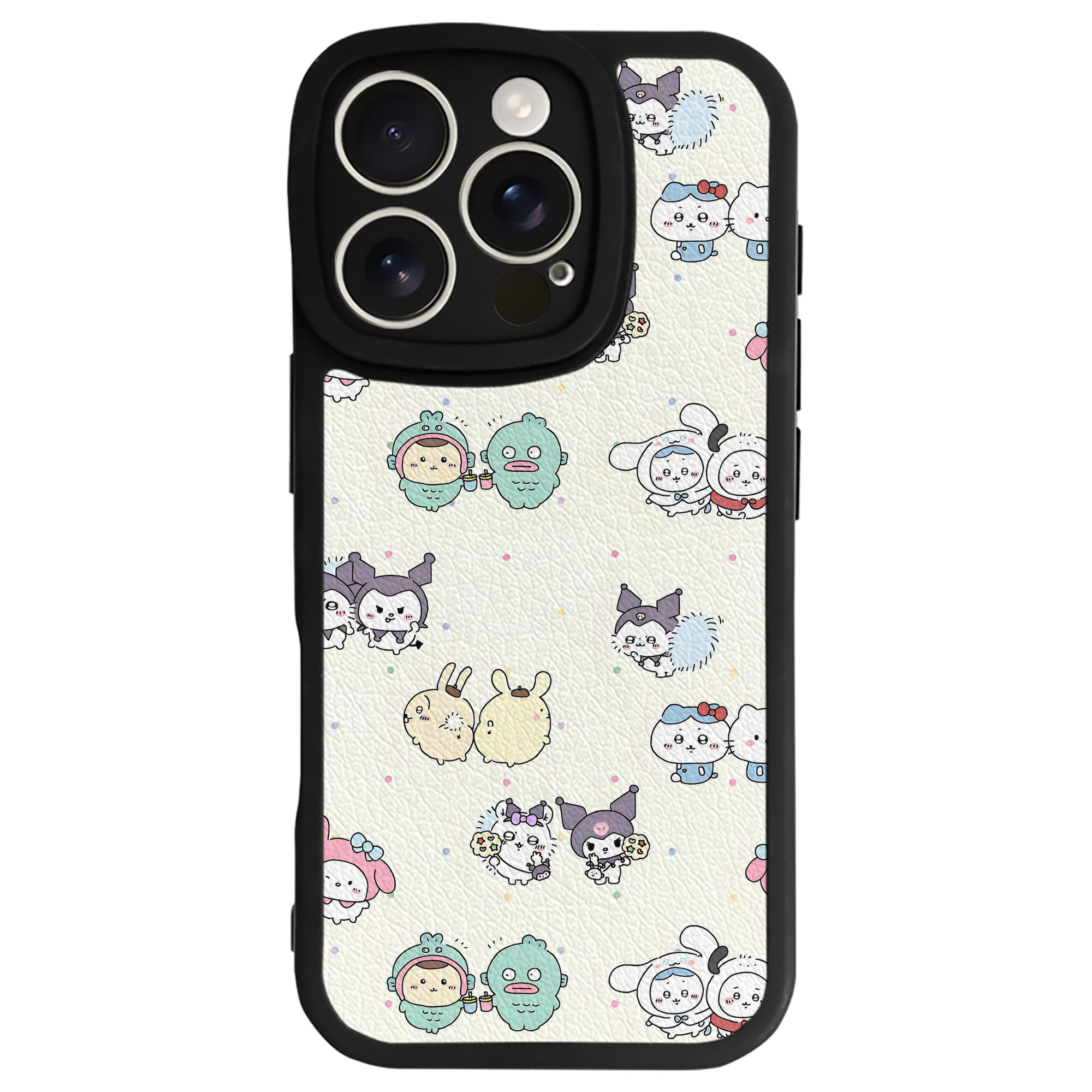 （画像用） ちいかわ Chii-kawa 【iPhone 16シリーズ対応】シリコンスマホケース（レザー調） 材質：シリコン